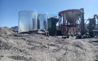 sand silo tank storage system