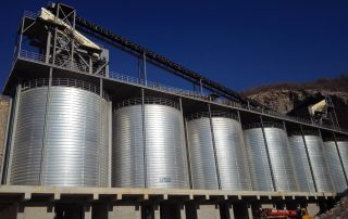 limestone storage silos