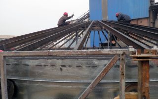 silo roof construction