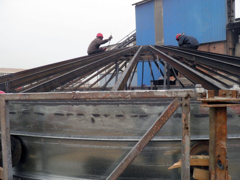 silo roof construction