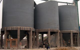 Steel silo collapse accident
