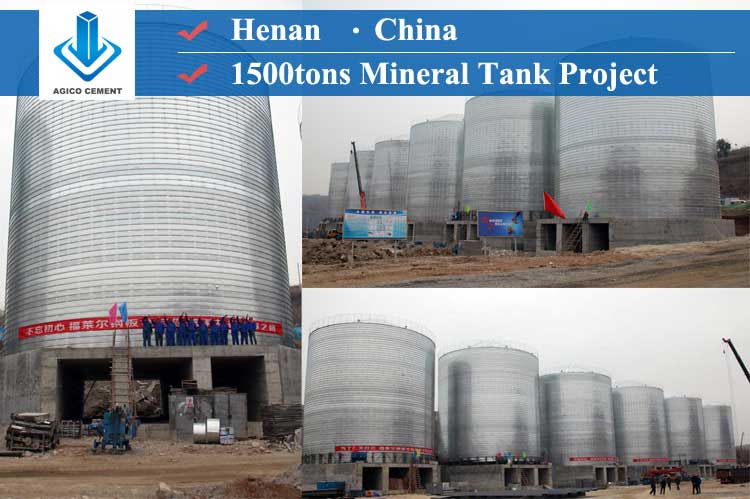 agico henan 1500t silo project